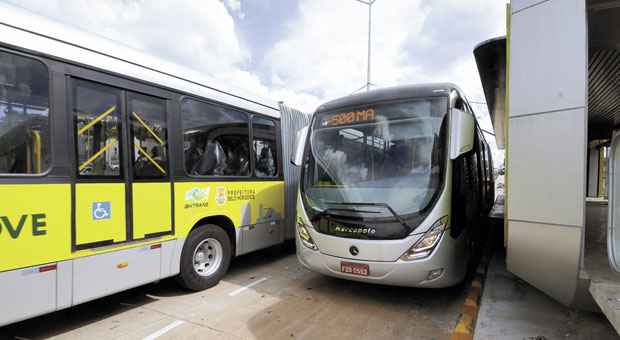 Três linhas troncais estarão em operação no primeiro dia de funcionamento do BRT - Foto: Beto Magalhães/EM/D.A Press