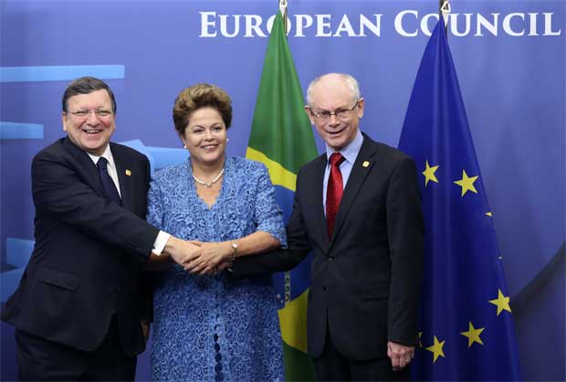 Dilma Rousseff se reúne em Bruxelas com autoridades europeias -  REUTERS/Francois Lenoir 