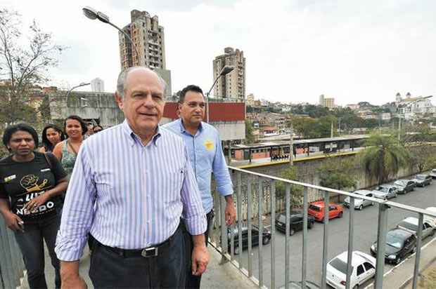 Falta de obras  para expansão do metrô de BH volta ao palanque eleitoral - Leandro Couri/EM/D.A Press