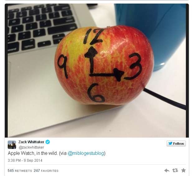 Em pouco tempo, iPhone 6 e Apple Watch viram meme na internet, veja imagens: - Reprodução/Twitter