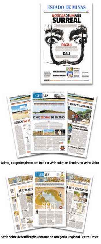 Reportagens e capa do Estado de Minas são finalistas em três categorias do Prêmio Esso