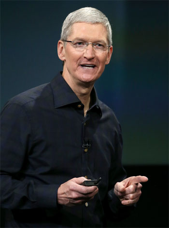 Tim Cook, CEO da Apple, diz ter ''orgulho de ser gay'' - Justin Sullivan/Getty Images/AFP