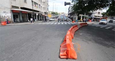 Gambiarras para disciplinar o tráfego se perpetuam em vários pontos de BH - Euler Junior/EM/D.A Press.