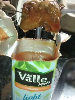 Consumidor encontra corpo estranho em suco Del Valle  - Arquivo Pessoal 