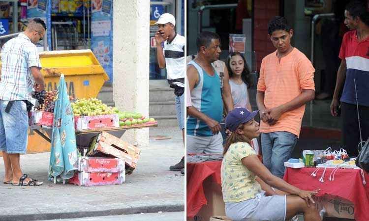 Fiscais da PBH que lidam com ambulantes revelam clima de insegurança e medo nas ruas - Leandro Couri/EM/D.A.Press