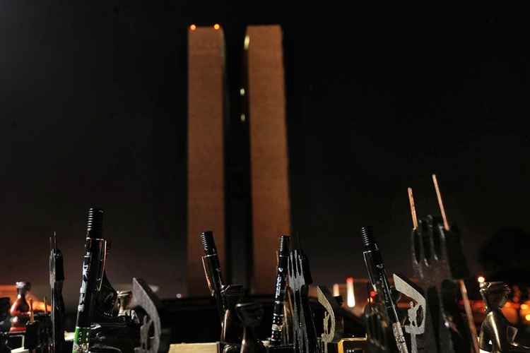 Praça dos Três Poderes e Congresso Nacional apagam luzes no fim de semana - Marcello Casal Jr/ABr