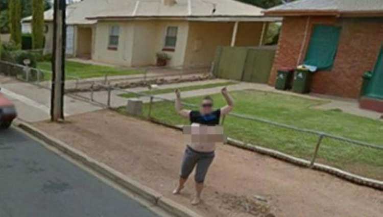 Australiana é indiciada por mostrar seios no Google Street View - Reprodução Google Street View