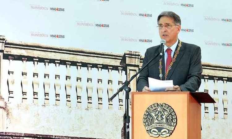 Pimentel usa discurso do 21 de  abril  para criticar opositores de Dilma - Leandro Couri/EM/D.A Press