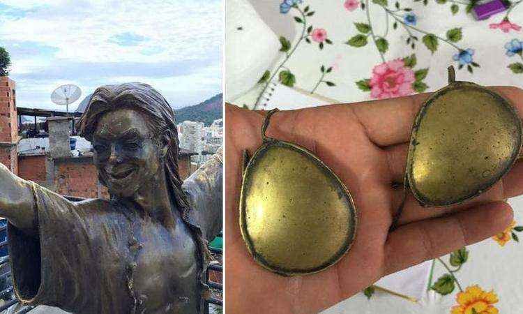Óculos de estátua de Michael Jackson são recuperados após furto no Rio - Reprodução/Facebook
