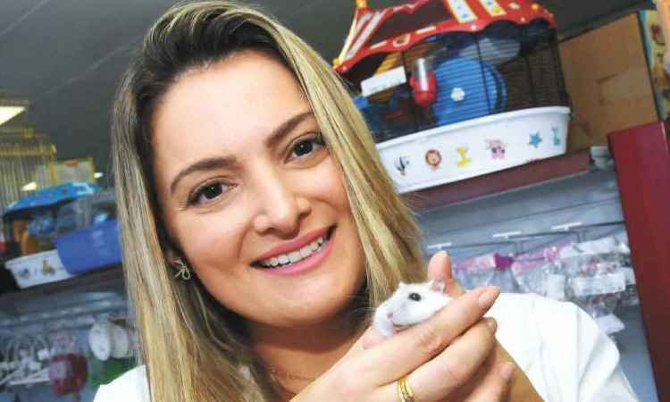 Hamsters são boa pedida para quem passa o dia fora - Euler Júnior/EM/D.A Press