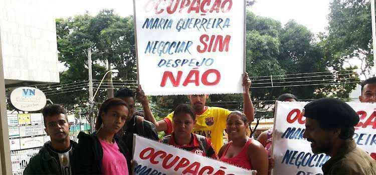 Integrantes de ocupação protestam contra despejo em Venda Nova - Divulgação