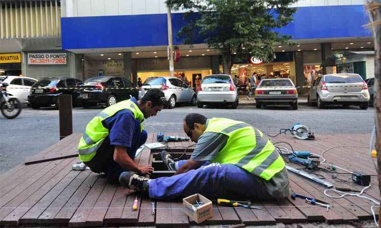 Prefeitura de Belo Horizonte recebe mais pedidos para instalar parklets - Alexandre Guzanshe/EM/DA Press