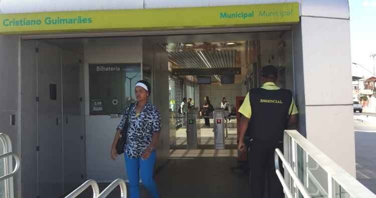 Equipe de vigilância começa a atuar nas estações do Move para coibir vandalismo - Mateus Parreiras/ EM/D.A.Press