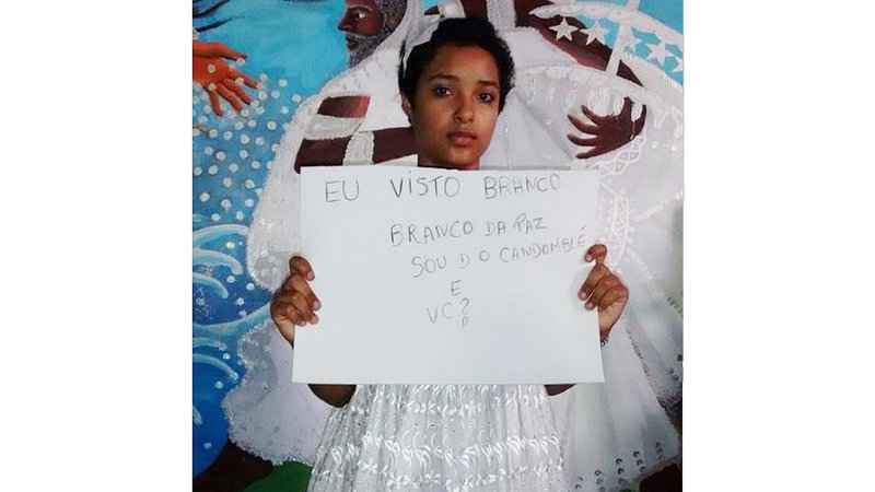 Menina atingida por pedra diz que Oxalá é quem deve perdoar agressores - Reprodução Internet / https://www.change.org