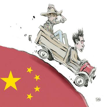 Bolsa chinesa despenca e espalha medo