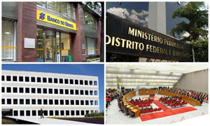 Concursos somam 15 mil vagas e salários de até R$ 28,9 mil - BB Divulgação, Jefferson Rudy e Carlos Moura/CB/D.A Press