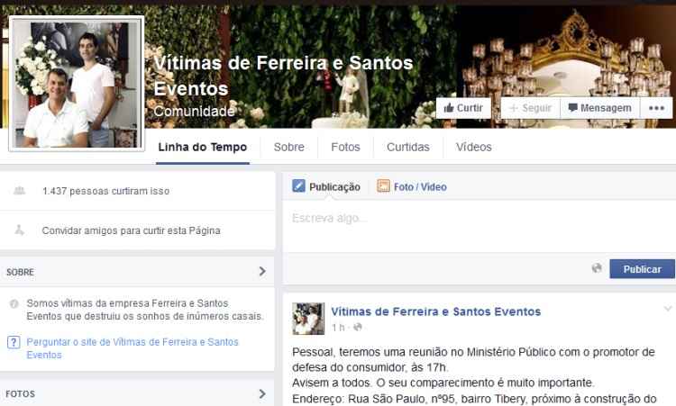 Empresa de decoração é suspeita de dar calote em noivos e sumir com quase R$ 700 mil em MG - Reprodução/Facebook