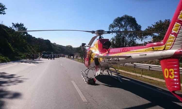Casal morre atropelado na Grande BH e criança é hospitalizada  - Divulgação Corpo de Bombeiros 