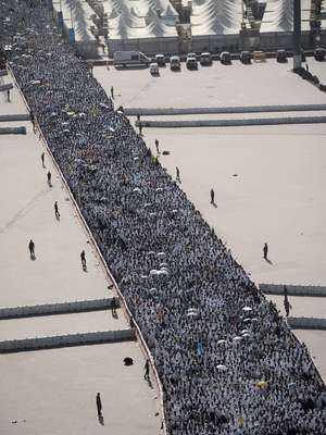 Tumulto em peregrinação a Meca deixa 717 pessoas mortas na Arábia Saudita - AFP PHOTO/MOHAMMED AL-SHAIKH 