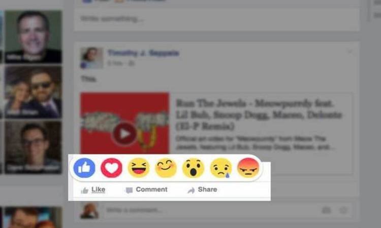 Facebook começa a transformar o like em emoções - Reprodução/Engadget