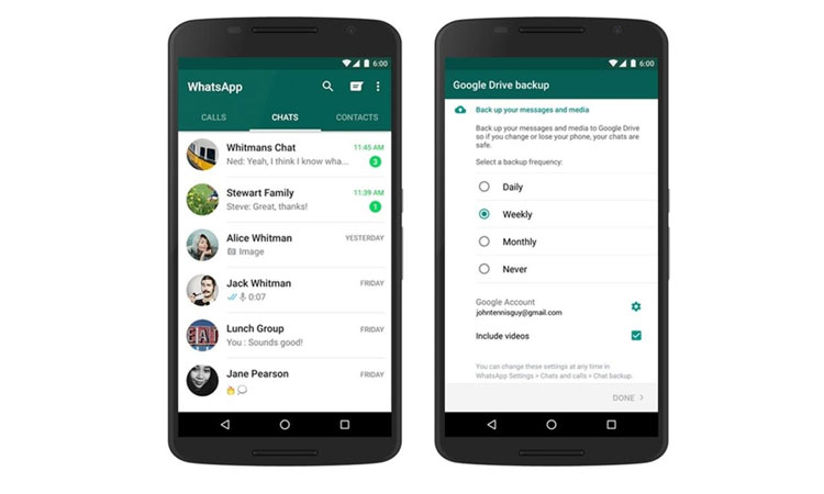 Em breve, será possível guardar as conversas do Whatsapp no Google Drive