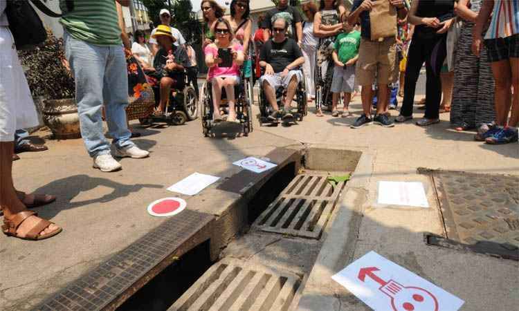 Cadeirantes mostram que normas de acessibilidade ainda são descumpridas em BH - Cristina Horta/EM/DA Press