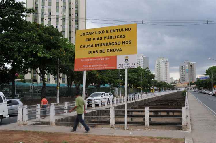 Alagamento é ameaça em 88 endereços de Belo Horizonte; saiba quais - Túlio Santos/EM/D.A Press