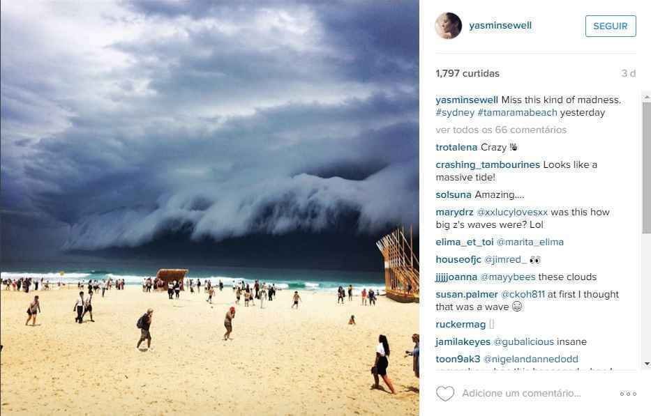 Formação de ''falso tsunami'' assusta turistas na Austrália