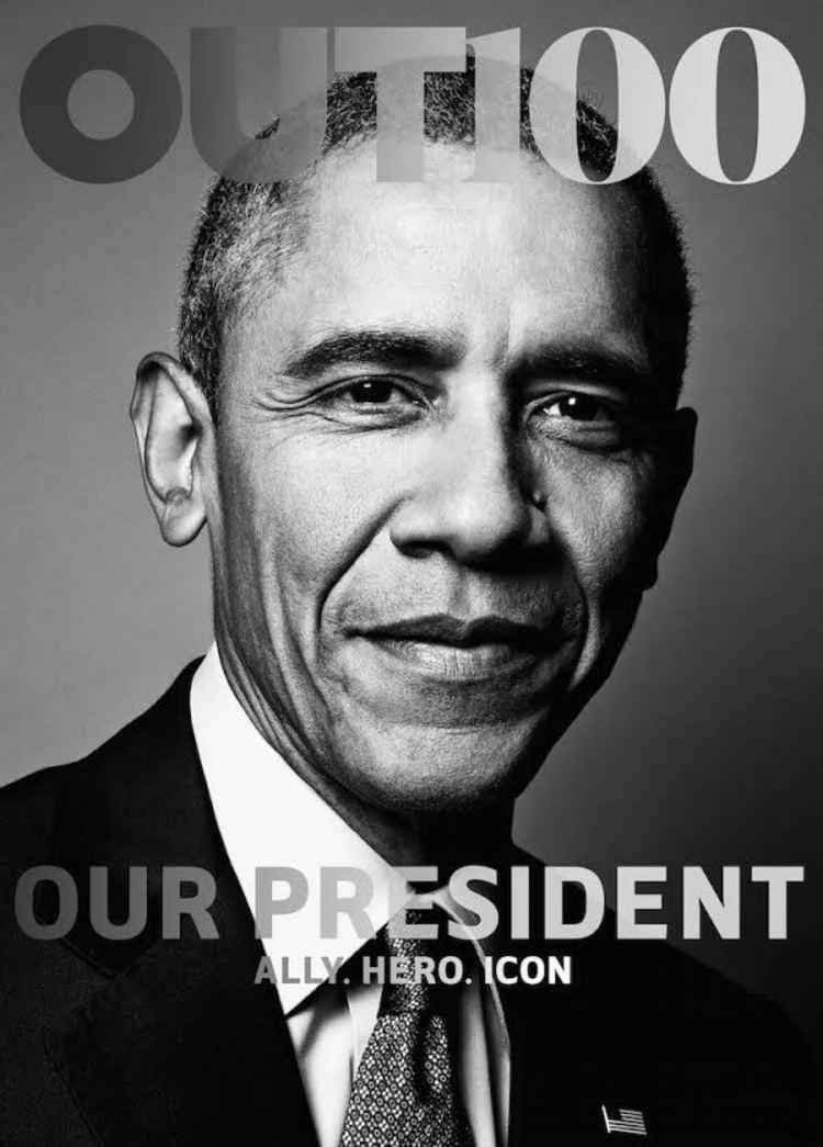 Obama é o primeiro presidente dos EUA numa capa de revista LGBT  - Out Magazine/Reprodução
