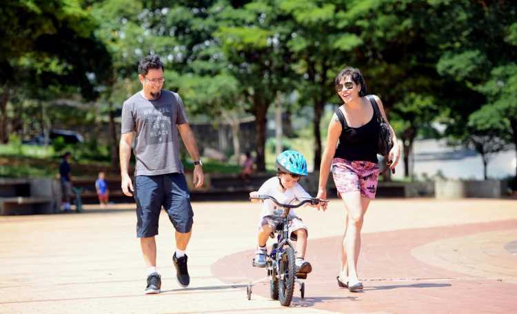 Prefeitura estabelece regras para uso de bicicletas em parques de BH - Leandro Couri/EM/D.A Press.