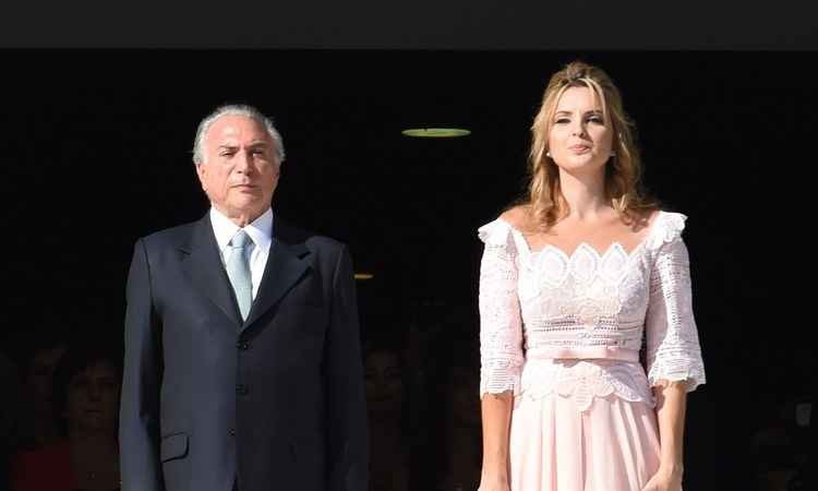 Marcela Temer está grávida do segundo filho com o vice-presidente - AFP PHOTO/EVARISTO SA 