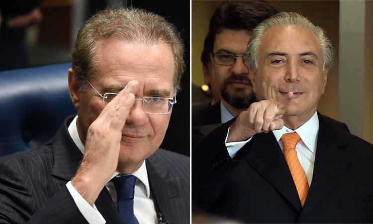 Renan mostra a senadores carta em que chama Temer de 'mordomo de filme de terror' - Evaristo Sá