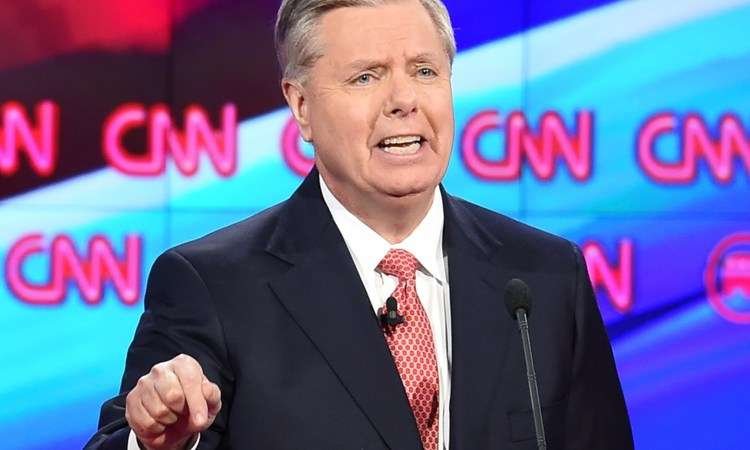 Republicano Lindsey Graham desiste de campanha presidencial nos EUA - AFP PHOTO / ROBYN BECK 