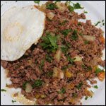 Carne moída com batatas