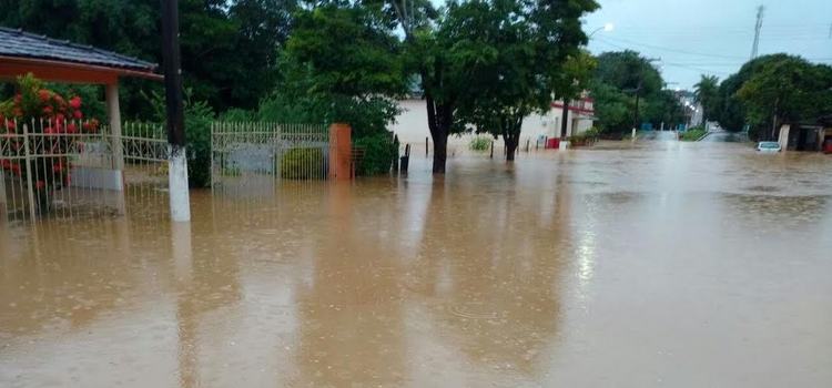 Temporal provoca alagamentos e estragos em Córrego Danta - Nilson Alexandre Garcia