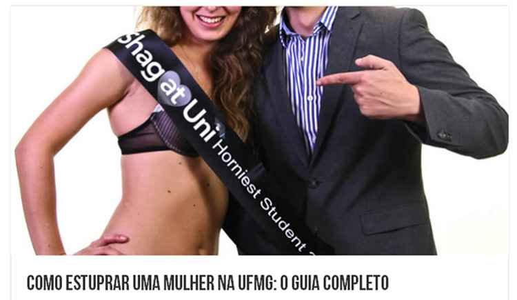 UFMG vai encaminhar denúncia contra site que incentiva estupro de alunas - Reprodução internet