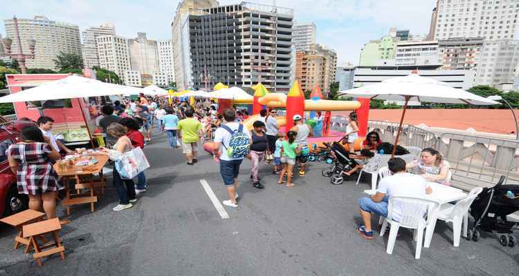 Viaduto de Santa Tereza estreia como palco da cultura e lazer aos domingos - Euler Junior/EM/D.A Press