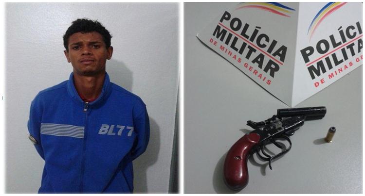 Silvestre Stalonny é preso por porte ilegal de arma de fogo em Minas Gerais - Polícia Militar/Divulgação