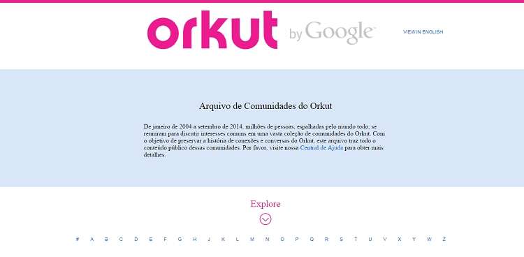 Google libera acervo gratuito com todas as comunidades do Orkut - Reprodução da Internet