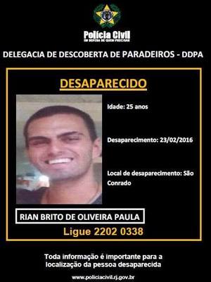 Neto de Chico Anysio desaparece no Rio de Janeiro - Reprodução/internet