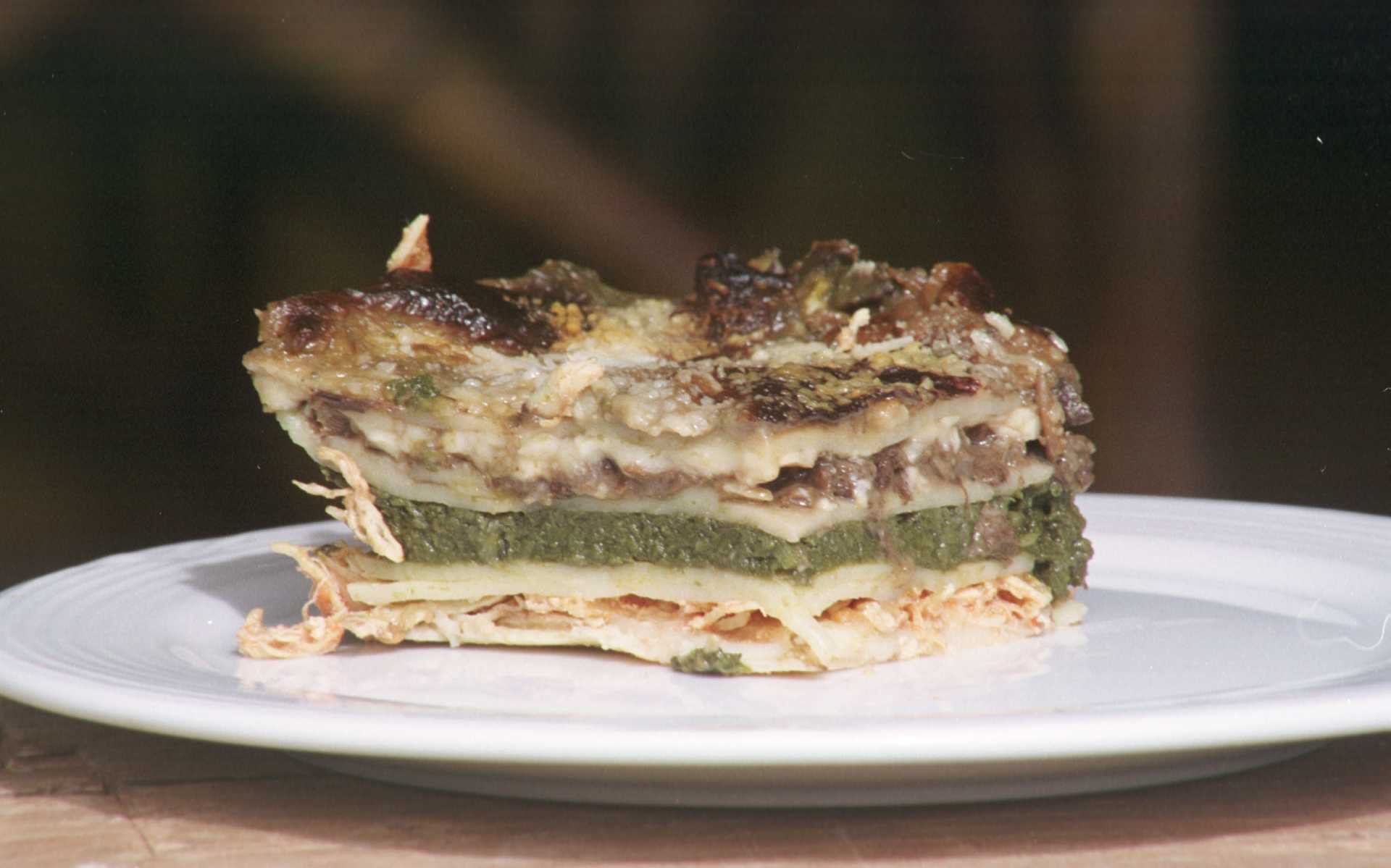 Lasanha de taioba