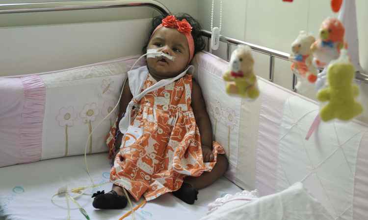 Bebê de seis meses aguarda transplante de US$ 1 milhão - Juarez Rodrigues/EM/D.A PRESS