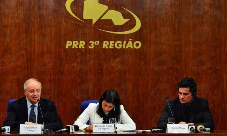 Sérgio Moro participa de simpósio no MPF ao lado do procurado italiano Piercamillo Davigo - Agência Brasil
