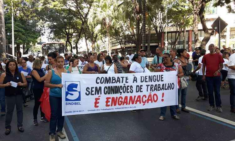 Agentes de saúde e combate a endemias de BH fazem paralisação nesta quinta - Sindibel/Divulgação