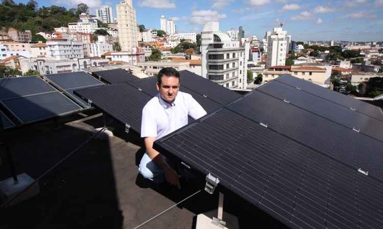 Minas se destaca na geração de energia solar - Edésio Ferreira/EM/D.A.Press