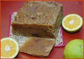 Rapadura com laranja-da-terra