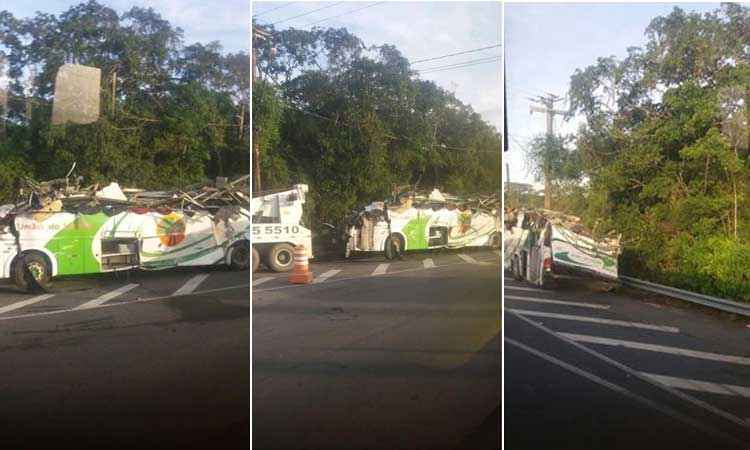 Sobe para 18 os mortos em acidente com ônibus que levava universitários em SP - Reprodução/ www.facebook.com/bertioga.litoral