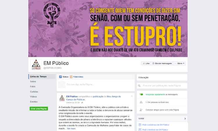 Estudante que denuncia estupro coletivo em Bom Despacho desabafa na internet - Reprodução/Facebook