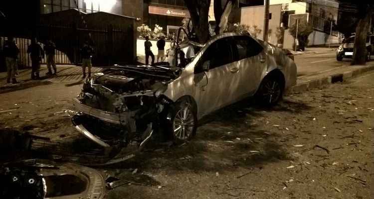 Homem morre em  acidente na Avenida Raja Gabaglia - Leonardo Alvarenga Santos/Divulgação