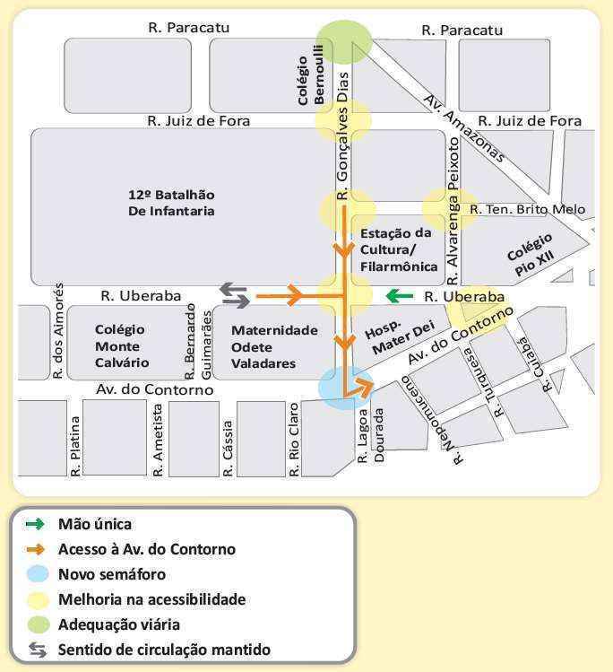 Trânsito será alterado no Barro Preto a partir desta quarta-feira em nova fase do Mobicentro - BHTrans/Divulgação